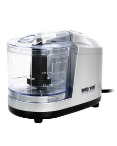 Better Chef 1.5 Cup Safety Lock Compact Chopper in Silver
